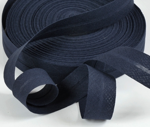Baumwoll-Schrägband 20mm dunkelblau