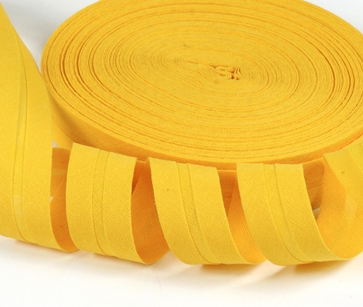 Baumwoll-Schrägband 20mm gelb