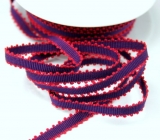 Ripsband mit Schlaufenrand 8mm - lila