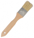 Backpinsel flach - Breite 3,6cm - plastikfrei (Holz, Metall)