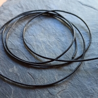 Baumwollband schwarz 1,5 mm x 100 cm